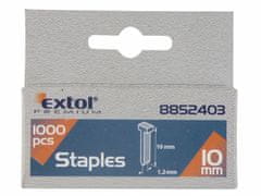 Extol Premium Hřebíky, balení 1000ks, 10mm, 2,0x0,52x1,2mm