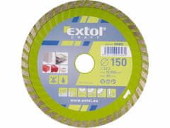 Extol Craft Kotouč diamantový řezný turbo, 150x22,2mm, suché i mokré řezání