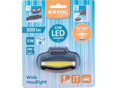 Extol Light Čelovka širokoúhlá 300lm, 5W COB LED