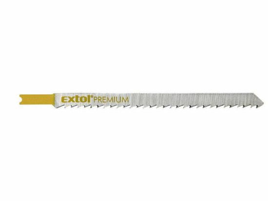 Extol Premium Plátky do přímočaré pily 5ks, 126x4,0mm, úchyt UNIVERSAL, HCS