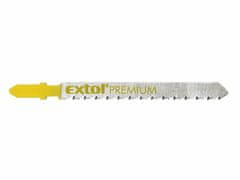 Extol Premium Plátky do přímočaré pily 5ks, 75x2,5mm, úchyt BOSCH, HCS