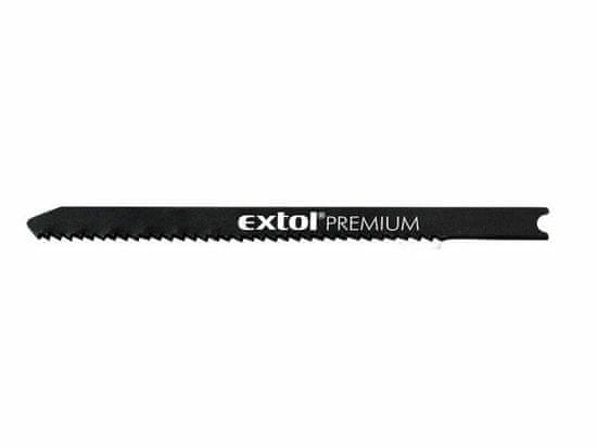 Extol Premium Plátky do přímočaré pily 5ks, 75x2,5mm, úchyt UNIVERSAL, Bi-metal