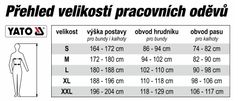 YATO Pracovní kalhoty laclové DUERO vel. L