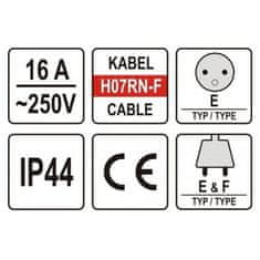 YATO Prodlužovák elektrický, 20 m