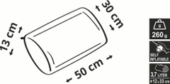 Cattara Polštář samonafukovací 50x30x13cm zelený