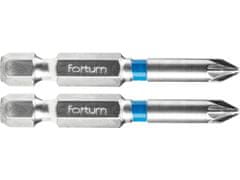 Fortum Hrot křížový pozidriv, sada 2ks, PZ 1x50mm, S2