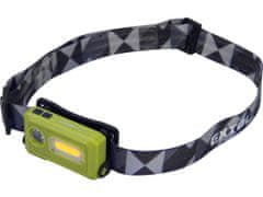 Extol Light Čelovka 140lm, USB nabíjení, LED+COB LED