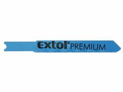 Extol Premium Plátky do přímočaré pily 5ks, 51x1,2mm, úchyt UNIVERSAL, HSS