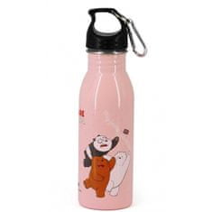 KARACTERMANIA ALU láhev s karabinou WE BARE BEARS, 500ml, 32696