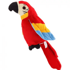 Alum online Interaktivní mluvící papoušek - červený