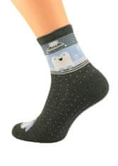 Gemini Dámské zimní ponožky Bratex Women Vzory, polofroté 051 Růžová 39-41