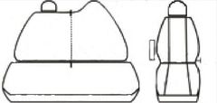 SIXTOL Autopotahy Renault Master, IV, 3 místa, dělené dvojopěradlo, od r. 2010, černé
