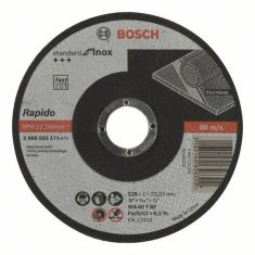 Bosch Dělicí kotouč rovný Standard for Inox - Rapido - WA 60 T BF, 125 mm, 22,23 mm, 1,0 mm - 31