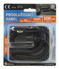 Compass Prodlužovací kabel 12/24V 10A 5m