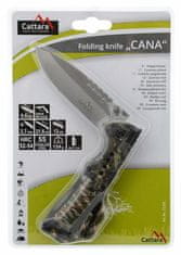 Cattara Nůž skládací CANA, délka 216 mm, s pojistkou, přeskou a šňůrkou - CATTARA