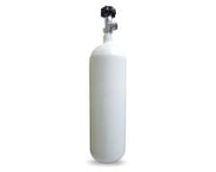 2L tlaková ocelová lahev s ventilem pro medicinální kyslík 200/300 bar