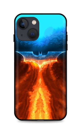 TopQ Kryt iPhone 13 silikon Fiery Batman 64904