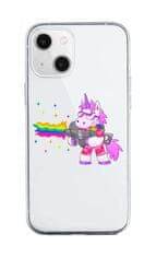 TopQ Kryt iPhone 13 silikon Rainbow Gun 64672