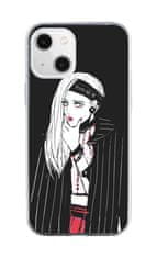 TopQ Kryt iPhone 13 silikon Dark Girl 64618