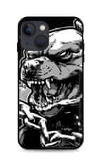 TopQ Kryt iPhone 13 mini silikon Agressive Pitbull 65392