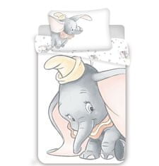 Jerry Fabrics Povlečení do postýlky Dumbo Grey baby Bavlna, 100/135, 40/60 cm