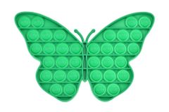 Zaparkorun.cz Antistresová hračka Fidget Pop It, Motýl, zelený, OEM