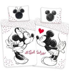 JERRY FABRICS Povlečení Mickey a Minnie All We Need Bavlna, 140/200, 70/90 cm