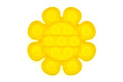 Zaparkorun.cz Antistresová hračka Fidget Pop It, Květina, žlutá, OEM