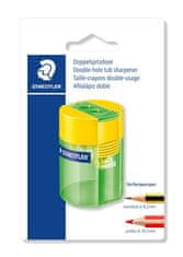 Staedtler Ořezávátko, na 2 tužky, se zásobníkem na odpad, různé barvy 512 006 BK