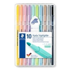 Staedtler Sada zvýrazňovačů "Triplus Textsurfer", 10 různých barev, 1-4 mm 362 CSB10