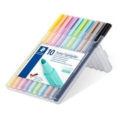 Staedtler Sada zvýrazňovačů "Triplus Textsurfer", 10 různých barev, 1-4 mm 362 CSB10