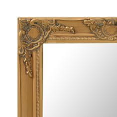 Greatstore Nástěnné zrcadlo barokní styl 60 x 100 cm zlaté