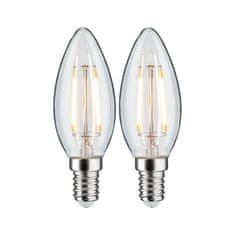 Paulmann PAULMANN LED svíčka Filament E14 230V 2x250lm 2x2,7W 2700K čirá 28855