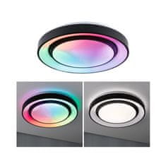 Paulmann PAULMANN LED stropní svítidlo Rainbow efekt duhy RGBW 230V 38,5W černá/bílá 70545