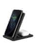 UNIQ VERTEX DUO 2 IN 1 FAST WIRELESS CHARGER 15W - CHARCOAL (DARK GREY)