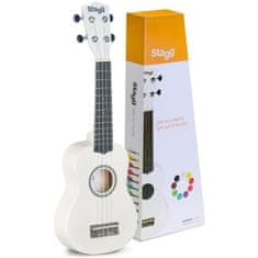 Stagg US WHITE, sopránové ukulele, bílé