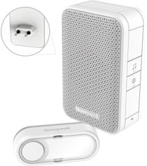 Honeywell bezdrátový zvonek Series 3, 6 melodií, základna do zásuvky s USB nabíječkou