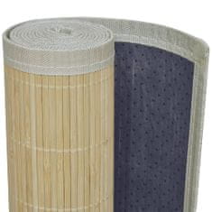 Vidaxl Obdélníková přirozeně zbarvená bambusová rohož / koberec 80 x 200 cm
