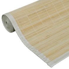 Greatstore Obdélníková přirozeně zbarvená bambusová rohož / koberec 150 x 200 cm