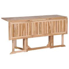 Greatstore Skládací zahradní stůl Butterfly 150 x 90 x 75 cm masivní teak