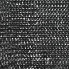Greatstore Tenisová zástěna černá 1,6 x 25 m HDPE