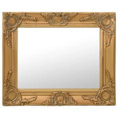 Vidaxl Nástěnné zrcadlo barokní styl 50 x 40 cm zlaté