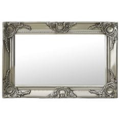 Vidaxl Nástěnné zrcadlo barokní styl 60 x 40 cm stříbrné