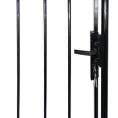 Vidaxl Jednokřídlá plotová branka s obloučky nahoře 100 x 198 cm