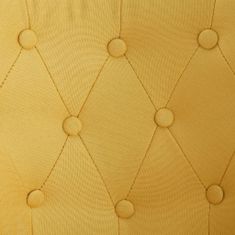 Greatstore Francouzská křesla 2 ks žlutá textil