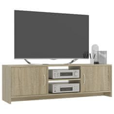 Greatstore TV stolek dub sonoma 120 x 30 x 37,5 cm dřevotříska