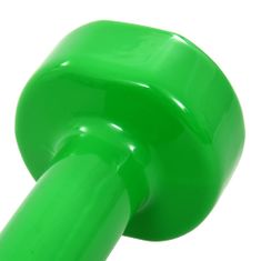 Greatstore vida XL Činky dumbbell 2 ks 8 kg litina zelené