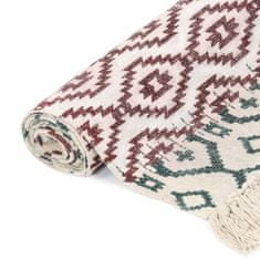 Greatstore Ručně tkaný koberec Kilim bavlna 200 x 290 cm potisk barevný