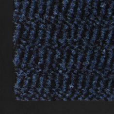 Vidaxl Protiprachové obdélníkové rohožky 2 ks všívané 60 x 90 cm modré