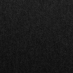 Vidaxl Zvedací masážní polohovací křeslo černé textil